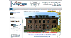 Desktop Screenshot of algomaconservatory.com